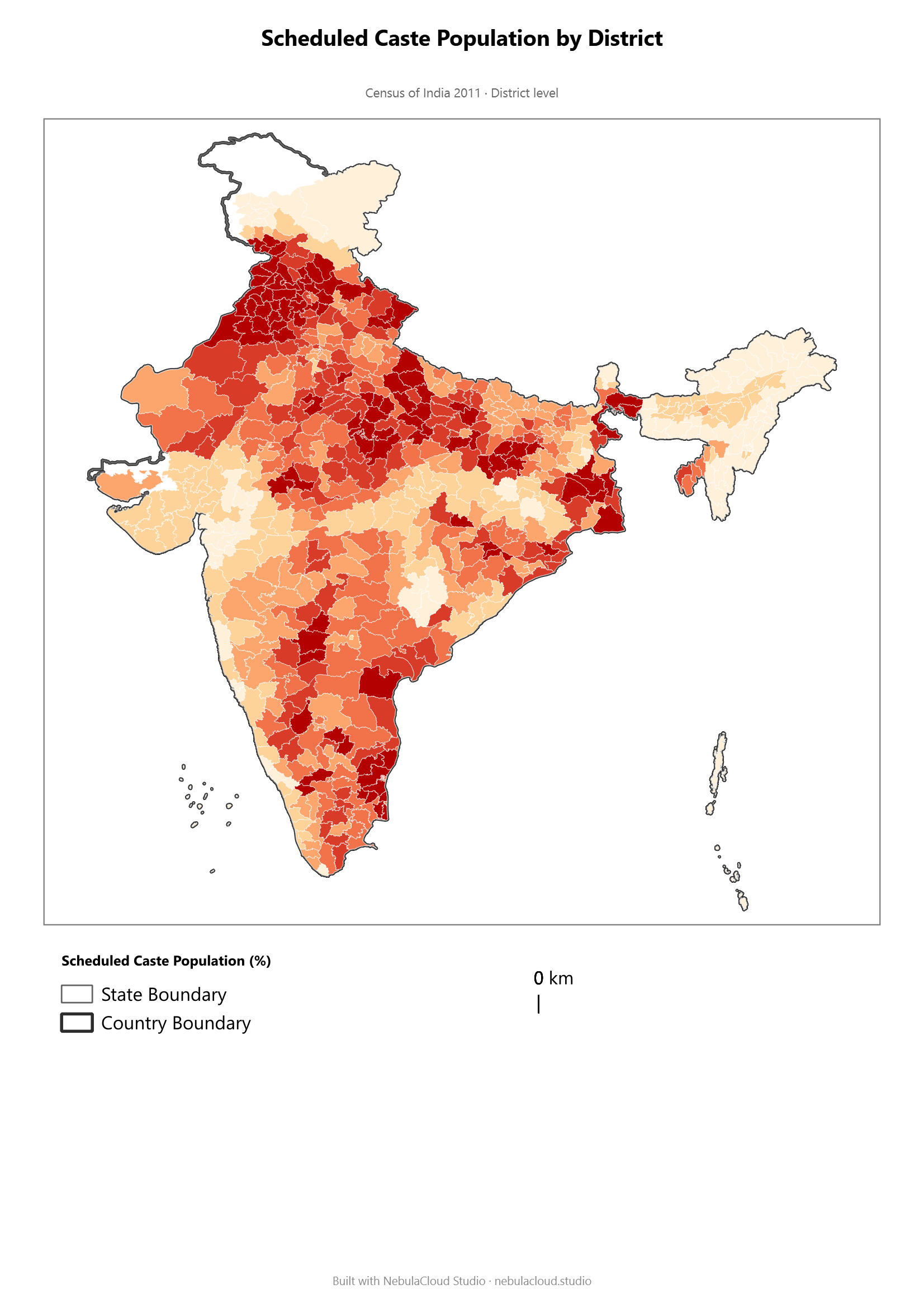 Scheduled Caste Population by District